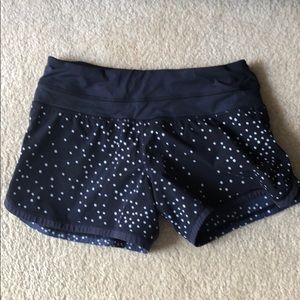 Lululemon Polka Dot Navy Shorts